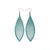 Terrabyte v.11_5 // Leather Earrings - Turquoise Pearl - LIGHT RAZOR DESIGN STUDIO