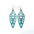 Arrowhead 02 [L] // Leather Earrings - Turquoise Pearl - LIGHT RAZOR DESIGN STUDIO