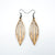 Petal 04 [S] // Wood Earrings - Mahogany