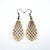 Gem Point 01 [S] // Wood Earrings - Mahogany