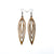 Totem 01 [L] // Wood Earrings - Walnut - LIGHT RAZOR DESIGN STUDIO
