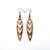 Totem 05 [S] // Wood Earrings - Bolivian Rosewood