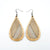 Drop 06 [L] // Wood Earrings - Mahogany