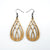Drop 07 [S] // Wood Earrings - Mahogany