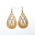 Drop 07 [L] // Wood Earrings - Mahogany