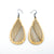 Drop 06 [L] // Wood Earrings - Ash