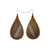 Drop 06 [S] // Wood Earrings - Walnut - LIGHT RAZOR DESIGN STUDIO