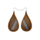 Drop 06 [S] // Wood Earrings - Walnut - LIGHT RAZOR DESIGN STUDIO