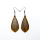Gem Point 10 [S] // Wood Earrings - Jatoba