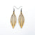 Petal 04 [S] // Wood Earrings - Ash
