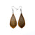 Gem Point 12 [S] // Wood Earrings - Jatoba