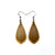 Gem Point 12 [S] // Wood Earrings - Cherry - LIGHT RAZOR DESIGN STUDIO