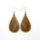 Drop 06 [S] // Wood Earrings - Cherry - LIGHT RAZOR DESIGN STUDIO