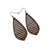 Gem Point 10 [M] // Wood Earrings - Walnut - LIGHT RAZOR DESIGN STUDIO