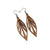 Petal 03 [S] // Wood Earrings - Sapele - LIGHT RAZOR DESIGN STUDIO
