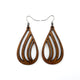 Drop 02 [S] // Wood Earrings - Walnut - LIGHT RAZOR DESIGN STUDIO