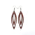 Totem 07 [L] // Wood Earrings - Purpleheart