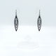 Totem 01 [S] // Leather Earrings - Black - LIGHT RAZOR DESIGN STUDIO