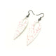 Nativas [39R] // Acrylic Earrings - Red Holograph, White