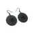 Circles 'Halftone Burst' // Acrylic Earrings - Black Galaxy, Black