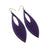 Terrabyte 01 // Leather Earrings - Purple