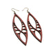 Terrabyte 05 // Leather Earrings - Red