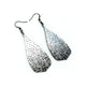 Flared Bevel Drops [01_SparkGradient] // Acrylic Earrings - Brushed Silver, Black