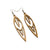 Totem 01 [L] // Wood Earrings - Bolivian Rosewood