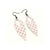 Nativas [27R] // Acrylic Earrings - Red Holograph, White