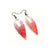 Nativas [02] // Acrylic Earrings - Red Holograph, White