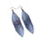 Terrabyte 17 // Leather Earrings - Purple Pearl