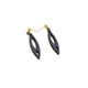 Dangle Stud Earrings [s2] // Leather - Blue