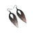 Nativas [01R] // Acrylic Earrings - Rose Gold, Black