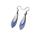 Innera // Leather Earrings - Purple Pearl, Silver