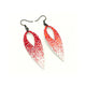 Nativas [01] // Acrylic Earrings - Red Holograph, White