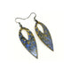 Nativas [03] // Acrylic Earrings - Celestial Blue, Gold