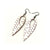 Nativas [04] // Acrylic Earrings - Brushed Nickel, Burgundy