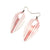 T7 [05_LineArray] // Acrylic Earrings - Red Holograph, White