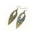 Nativas [06] // Acrylic Earrings - Celestial Blue, Gold