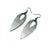 Nativas [07] // Acrylic Earrings - Brushed Silver, Black