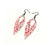 Nativas [15] // Acrylic Earrings - Red Holograph, White