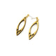Dangle Stud Earrings [s3] // Leather - Gold