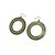 Loops 'Halftone' // Acrylic Earrings - Celestial Blue, Gold
