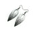 Nativas [01] // Acrylic Earrings - Brushed Silver, Black