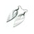 Nativas [11] // Acrylic Earrings - Brushed Silver, Black