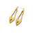 Dangle Stud Earrings [s5] // Leather - Gold