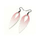 Nativas [10R] // Acrylic Earrings - Red Holograph, White