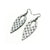 Nativas [27] // Acrylic Earrings - Brushed Silver, Black