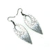 Nativas [14] // Acrylic Earrings - Brushed Silver, Black