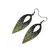 Nativas [01R] // Acrylic Earrings - Brushed Gold, Black